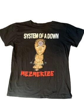 System Of A Down "Mezmerize" Black Band Tee size medium